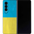 Ukraine Flag Distressed Galaxy Z Fold4 5G Skin
